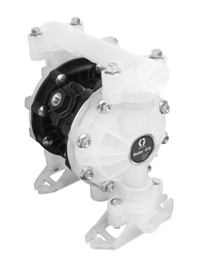 Graco Husky 515 55 gal (208 liter) AC Transfer Pump Package with AC Seats, PTFE Balls, PTFE Diaphragms & AL Tube (233053)