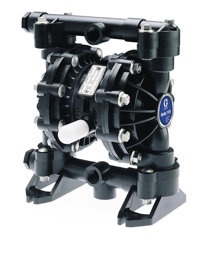 Graco Husky 515 AC 1/2 in NPT Standard Pump, PP Center Section, SS Seats, PTFE Balls & PTFE Diaphragm (D51311)