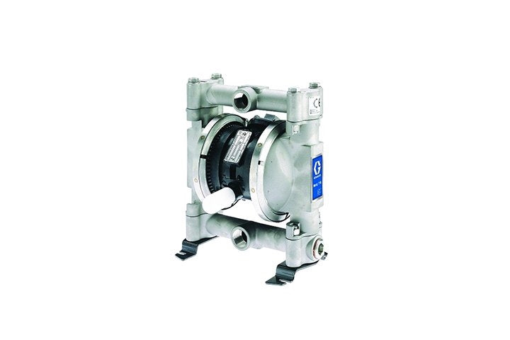 Graco Husky 716 SS Air Operated Double Diaphragm Metal Pump with NPT Standard Air Valve, AC Seat, PTFE Ball, & PTFE Diaphragm (D54211)