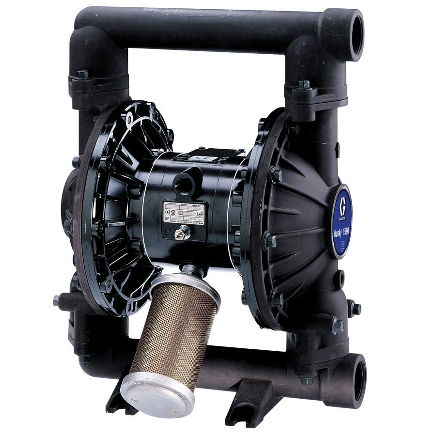 Graco Husky 1590 AL 1-1/2 in. (38.1 mm) NPT Standard Pump, AL Center Section, TPE Seats, TPE Balls & TPE Diaphragm (DB3555)