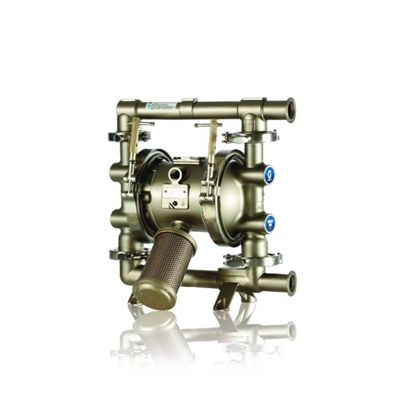 Graco SaniForce 1040, 1" FG SST Pneumatic Diaphragm Pump, SS Center, SS Seats, PT Balls, PT Diaphragms (FD1111)