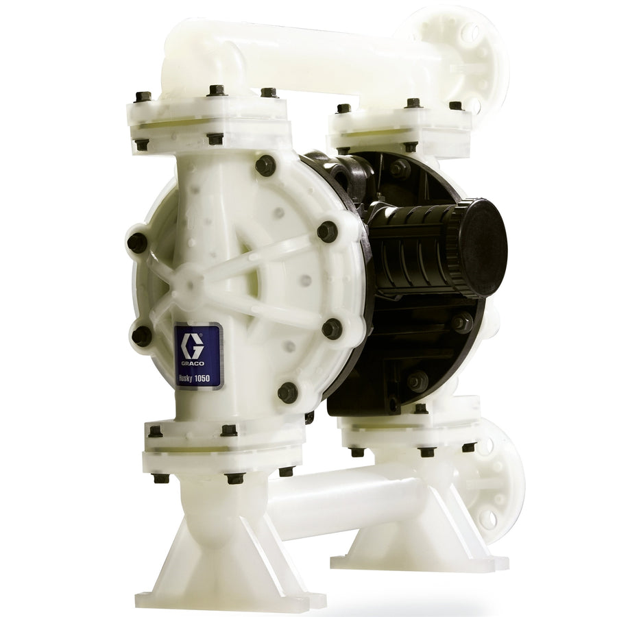 Graco Husky 1050 Conductive PP Pump, End Flange, Conductive PP Center Section, SS Seats, SS Balls & PO Diaphragm (649210)