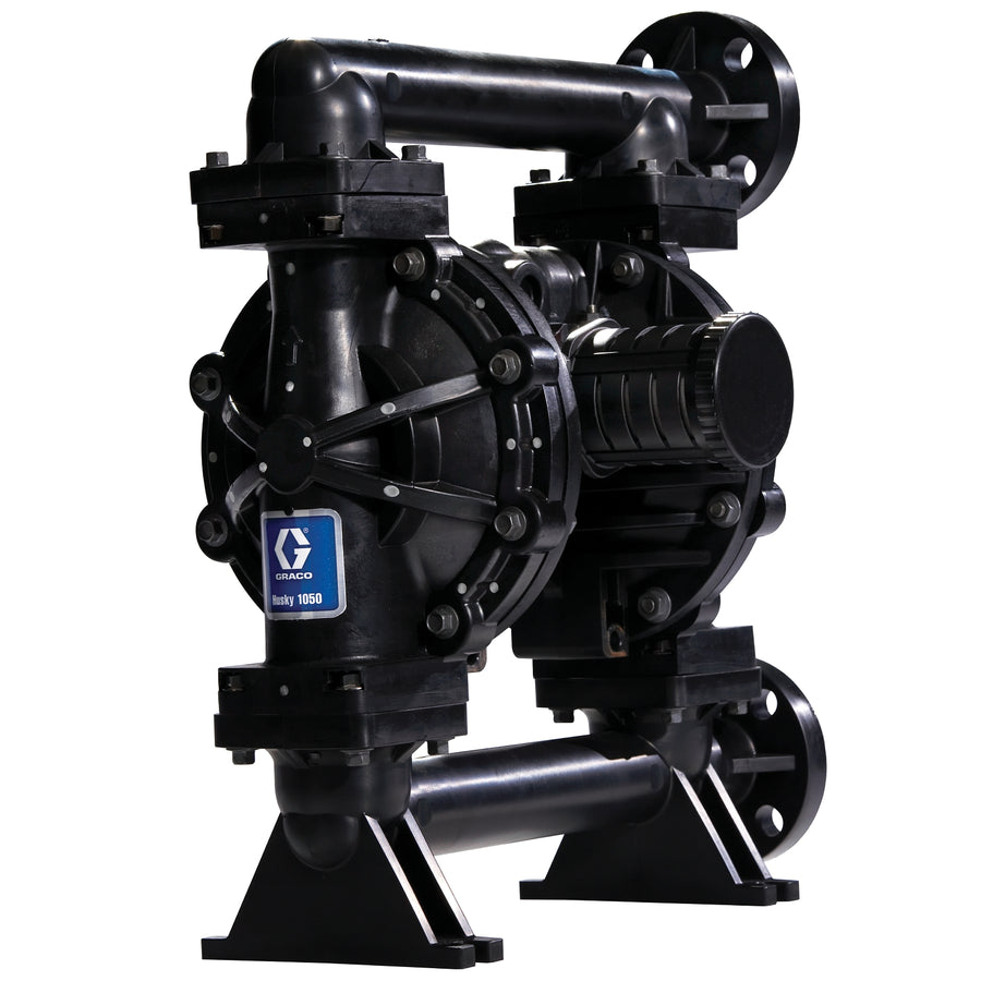 Graco Husky 1050 PVDF Pump, End Flange, PP Center Section, PVDF Seats, PTFE Balls & PO Diaphragm (649399)