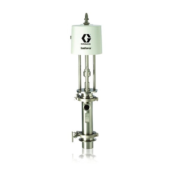 Graco 12:1 Ratio Stubby Priming Piston Sanitary Lower with Acetal, PTFE, Nitrile, and UHMWPE Packings (24G761)