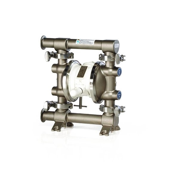 Graco SaniForce 515, 1/2" FG SST Pneumatic Diaphragm Pump, Poly Center, SS Seats, PT Balls, PT Diaphragms (FD5111)