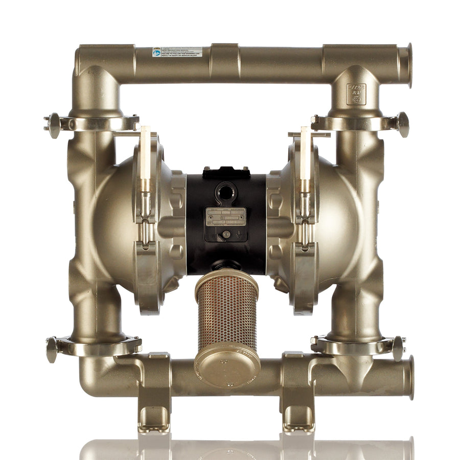 Graco SaniForce 2150, 2" FG SST Pneumatic Diaphragm Pump, AL Center, SS Seats, PT Balls, PT Diaphragms (FA9111)
