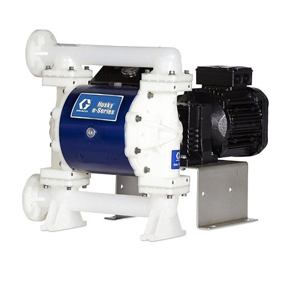 Graco Husky 1050 PP Pump, IEC 90 Gearbox, End Flange, AL Center Section, PP Seats, PTFE Balls & PTFE/SP Diaphragm (650066)