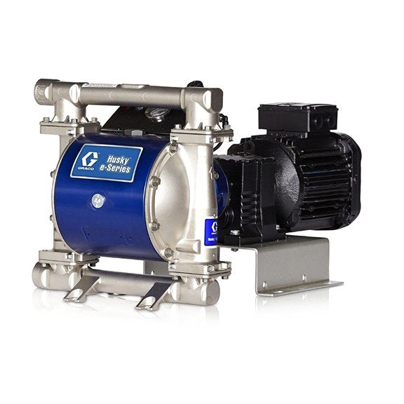 Graco Husky 1050 1 in. (25.4 mm) BSPT SS Pump, IEC 90 Gearbox, AL Center Section, SS Seats, PTFE Balls & PTFE/SP Diaphragm (651881)