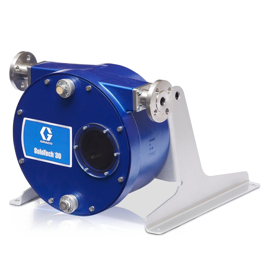 Graco SoloTech™ i30 Mid Speed Natural Rubber Peristaltic Hose Pump with Natural Rubber Hose, 316 Stainless Steel Barb & IEC Connection (19X177)