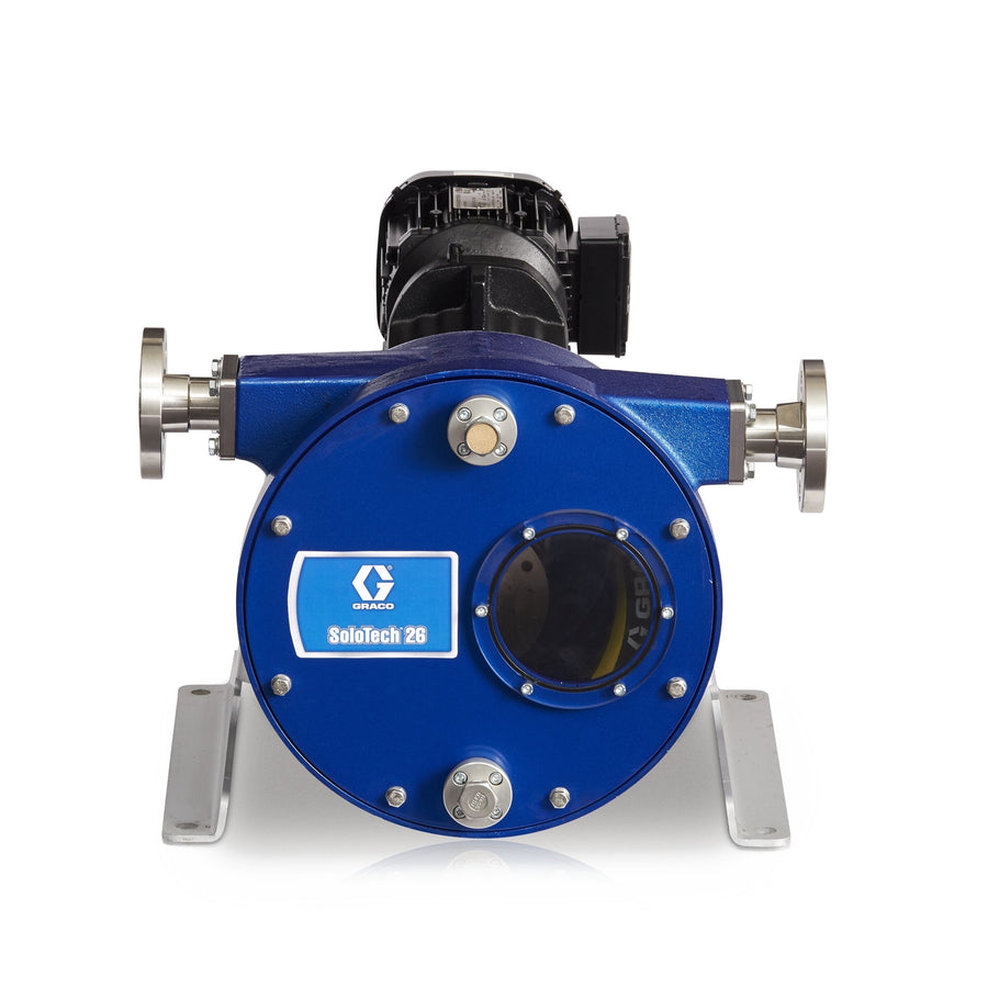 Graco SoloTech™ i26 Low Speed Hypalon Peristaltic Hose Pump with CSM Hose, PVDF Barb & AC Motor (19Z085)