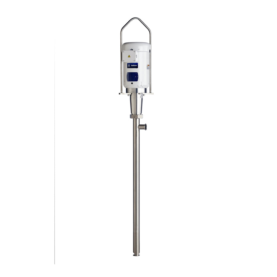 Graco 230 VAC Variable Speed Centrifugal Drum Pump System with European Plug Style and 39 inch Lower (25C417)