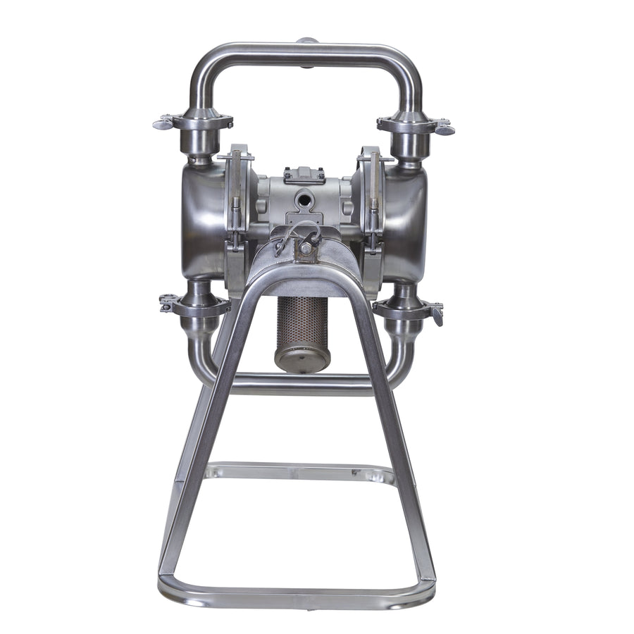 Graco SaniForce 1590, 1.5" HS SST Pneumatic Diaphragm Pump, SS Center, FL Checks, PO Diaphragms (SP15.0003)