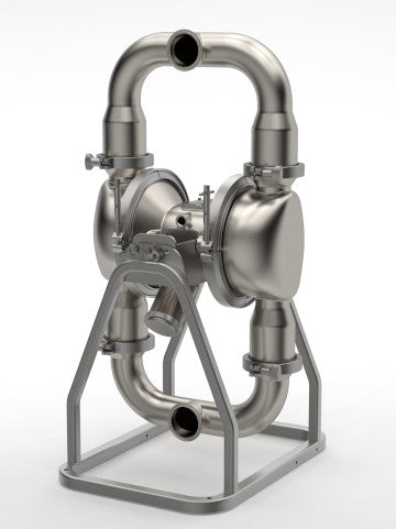 Graco SaniForce 3150, 3" HS SST Pneumatic Diaphragm Pump, SS Center, FL Checks, PS Diaphragms (SP3F.0006)