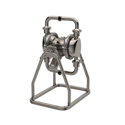 Graco SaniForce 1590, 1.5" PH SST Pneumatic Diaphragm Pump, SS Center, SS Seats, PT Balls, PO Diaphragms (SP15.0123)