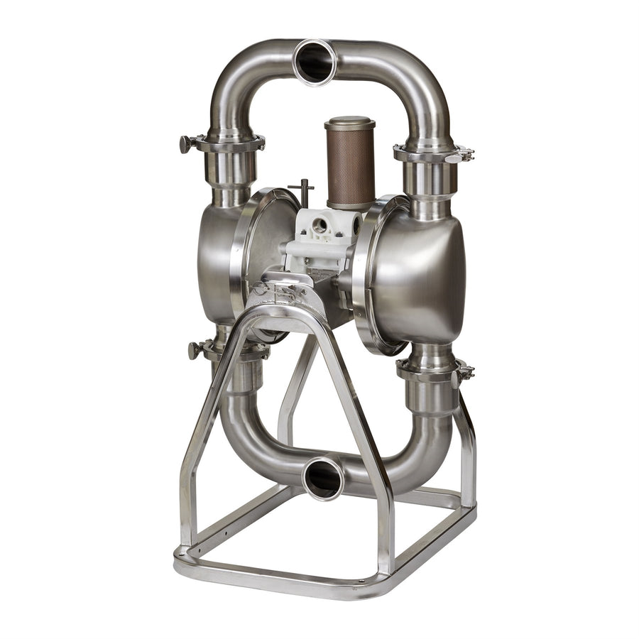 Graco SaniForce 3250, 3" 3A SST Pneumatic Diaphragm Pump, Poly Center, SS Seats, PT Balls, EO Diaphragms (SP3B.0036)