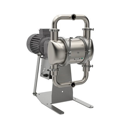 Graco SaniForce 2150 HS 2 in. (51 mm) SS Electric Pump; 7.5 Hp AC Motor, 220V CMPSR, Center Port Tri-Clamp, SS Center, SS Seat, PT Ball, PS Diaphragm (SE2B.0278)