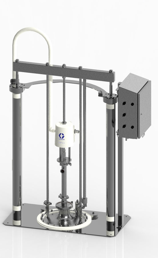 Graco SaniForce Ram Unit, Stainless Steel Frame, 6:1 PP, Static Wiper, Enclosed Pneumatic Controls (SDU.A04BBC2AA0C21)