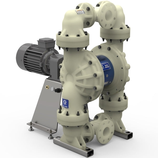 Graco Husky 3300e 3" PP Electric Diaphragm Pump; 7.5 Hp AC Motor, No CMPSR, Cntr Port Flange, AL Center, SP Seat, SP Ball, SP Diaphragm (659401)
