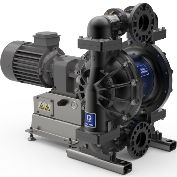 Graco Husky 3300e 3" AL Electric Diaphragm Pump; 7.5 Hp AC Motor, 240V CMPSR, End Port NPT, AL Center, SS Seat, PT Ball, PT Diaphragm (659013)