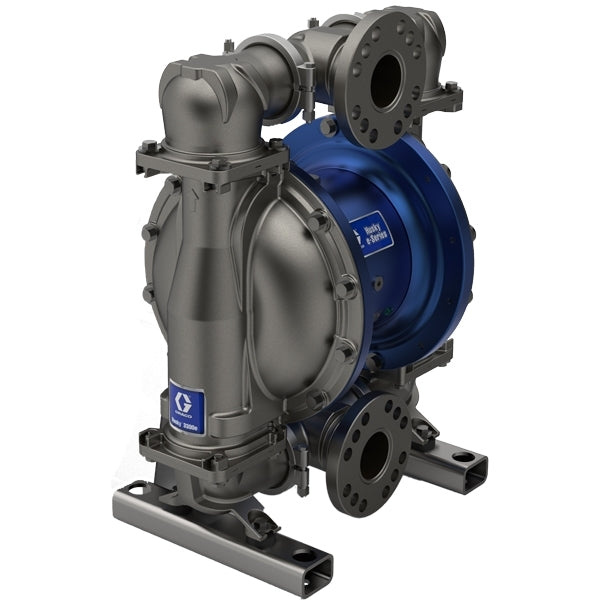 Graco Husky 3300e 3" SS Electric Diaphragm Pump; -- No Motor, No CMPSR, Cntr Port Flange, AL Center, SS Seat, PT Ball, PT Diaphragm (659837)