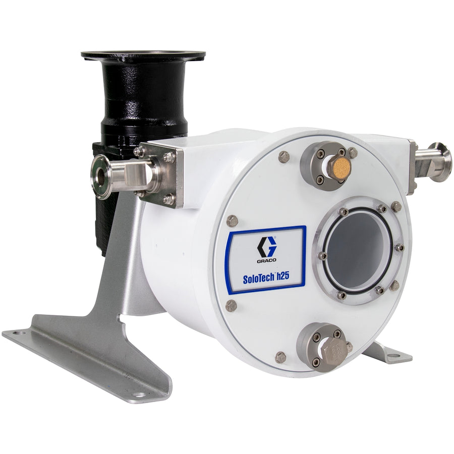 Graco SoloTech™ h25 Peristaltic Pump, Med-speed gear reducer no motor, IEC, FDA Nitrile Hose, SST Sanitary Clamp Barb (19C731)