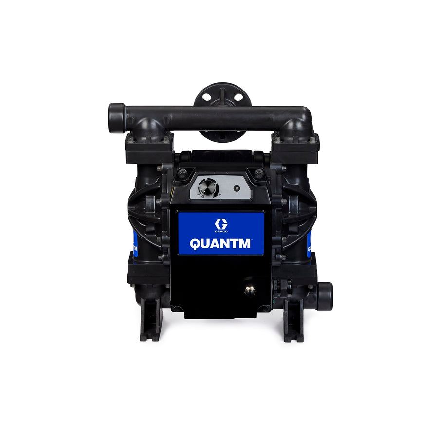 Graco QUANTM i30, 1"Flange, PVDF (Kynar) Electric Diaphragm Pump, 240 VAC 1Ph, AL Center, PV Seat, PT Ball, PO Diaphragm (TE30-0272)