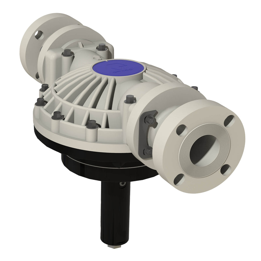 Graco 2 in. (50.8 mm) i-Series Polypropylene Pulsation Dampener with PP Seats and BN Diaphragm (2000477)