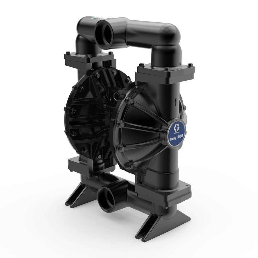 Graco Husky 3250, 3" NPT, AL Pneumatic Diaphragm Pump, PP Center, BN Seat, BN Ball, BN Diaphragm (660058)